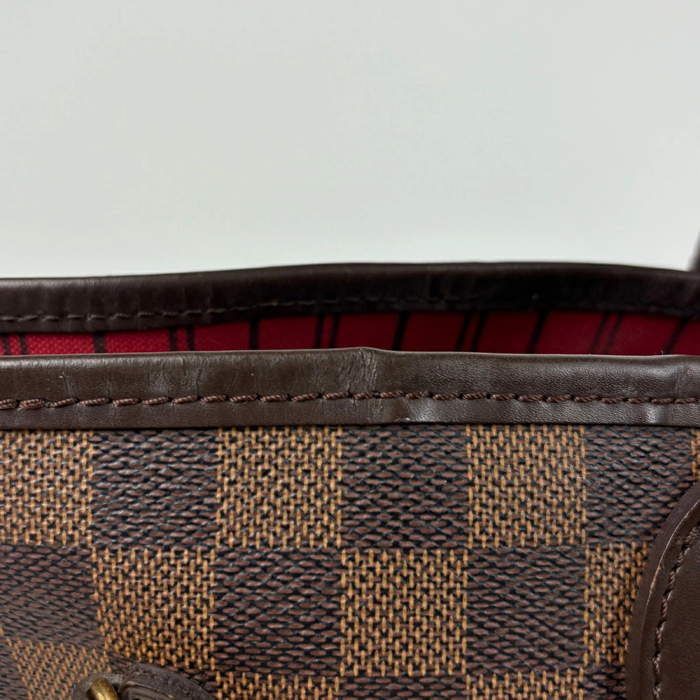 Louis Vuitton Neverfull Shoulder Bag Tote Damier Brown - Picture 4 of 7
